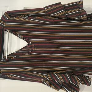 Unique Spectrum Multicolor Striped Blouse